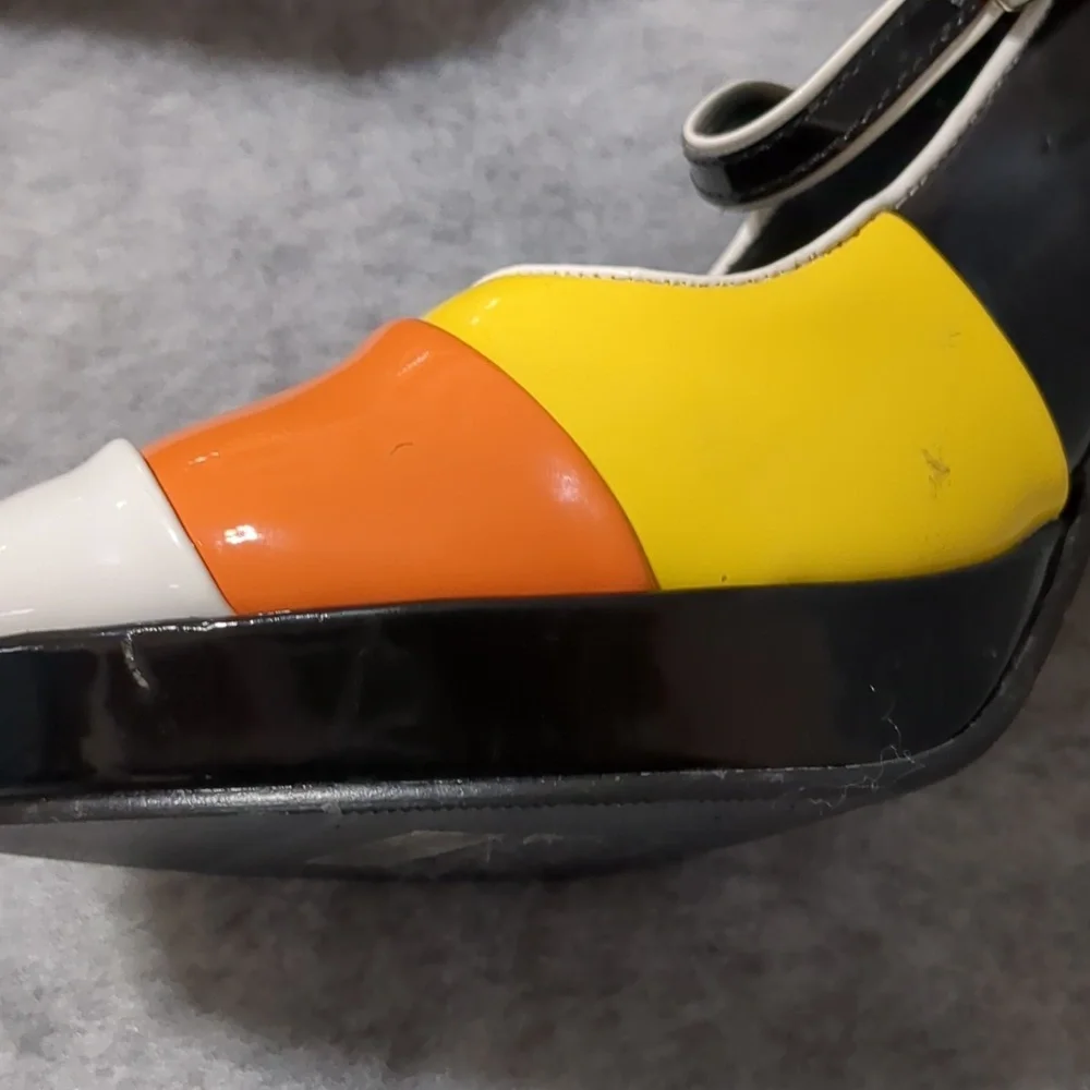 Funtasma Candy Corn Mary Jane Platform Heels womens sz 5 - Picture 16 of 16
